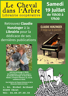 Dédicace Claudie Hunzinger à la Librairie le Cheval dans l'Arbre